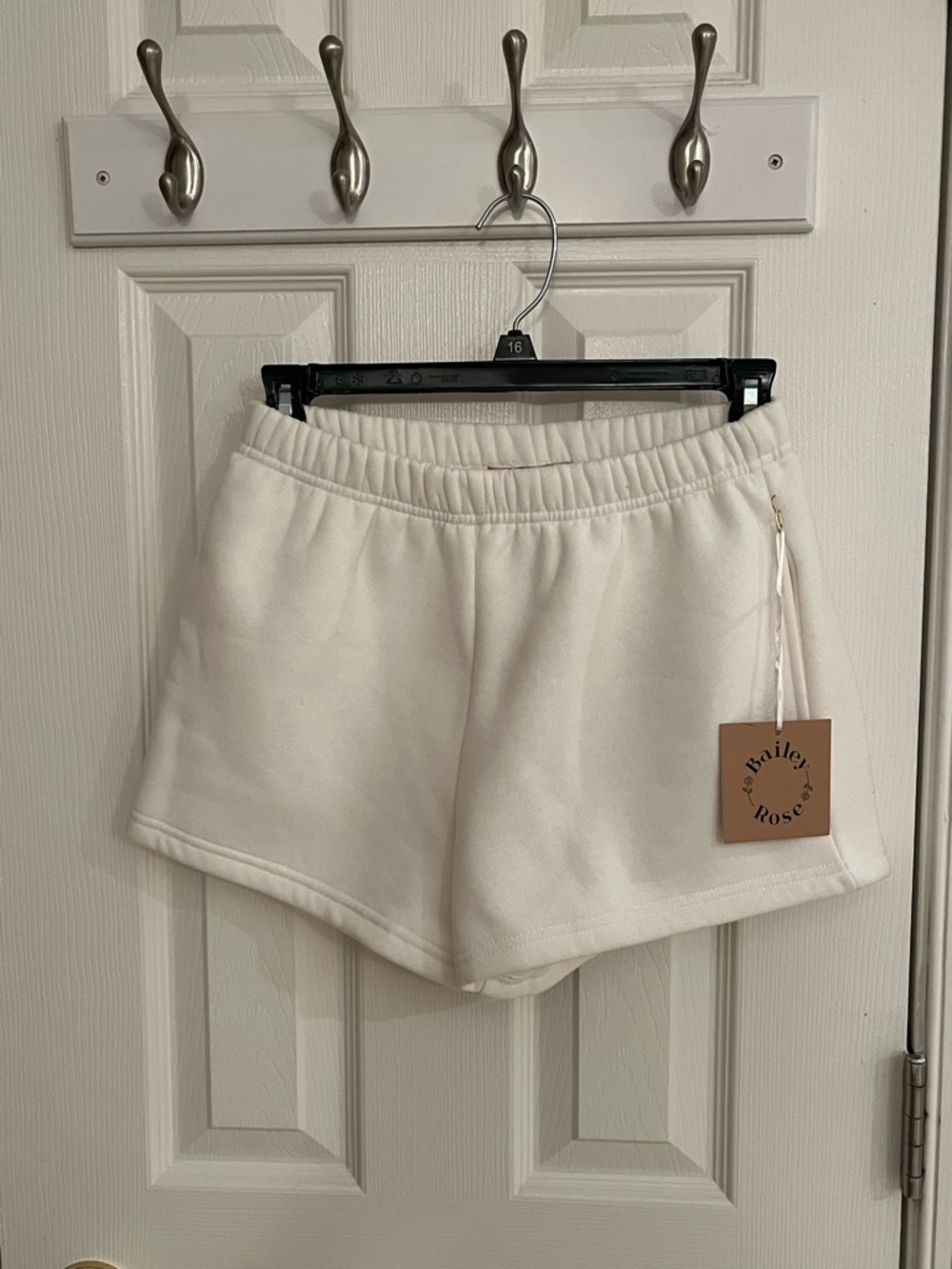 Bailey Rose White Fleece sweatshorts - NWT! | XS